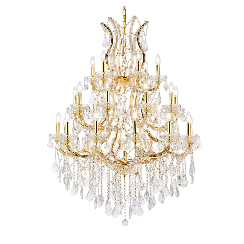 Maria Theresa 28 light Gold Chandelier Clear Royal Cut Crystal. Picture 2