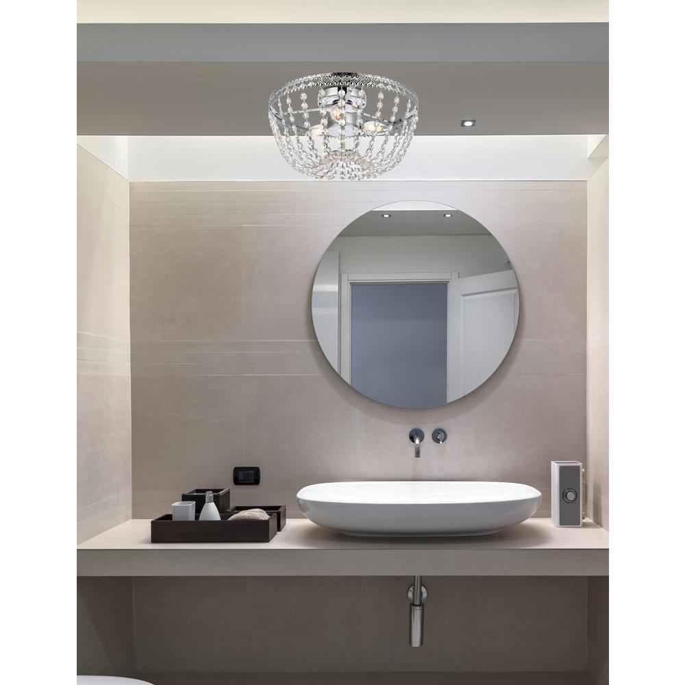 Kylie 14 inch flush mount in chrome. Picture 8