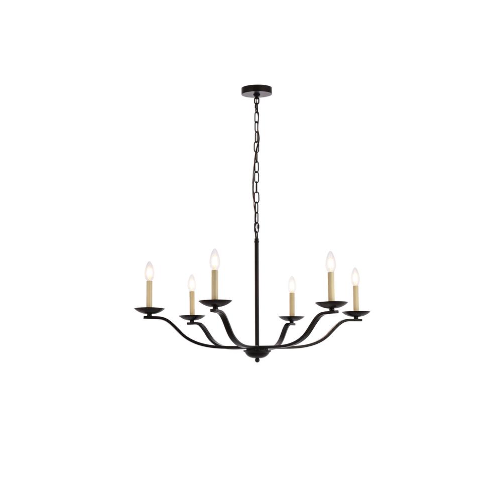 Trey 36 inch pendant in black. Picture 1