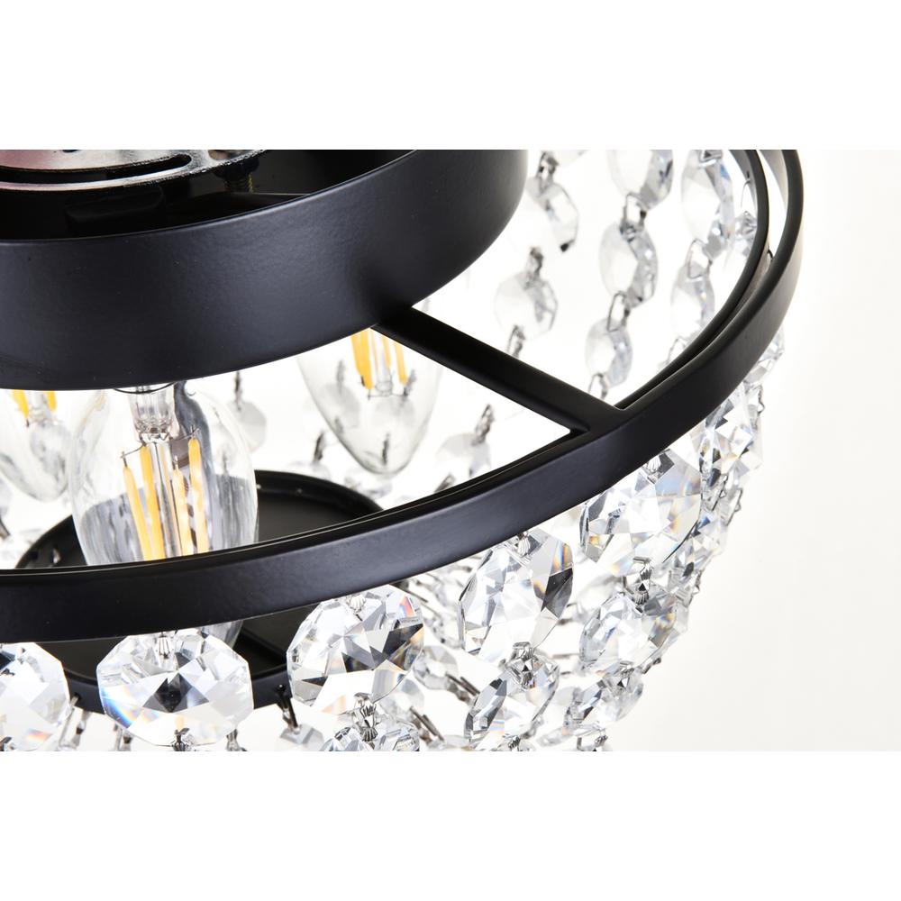 Cora 10 inch flush mount in black. Picture 5
