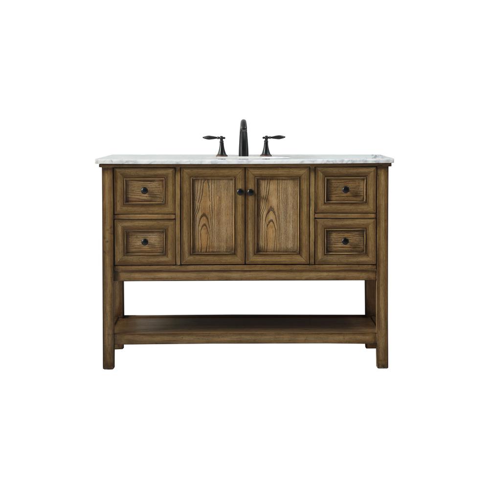 48 inch Single bathroom vanity in driftwood. Picture 1