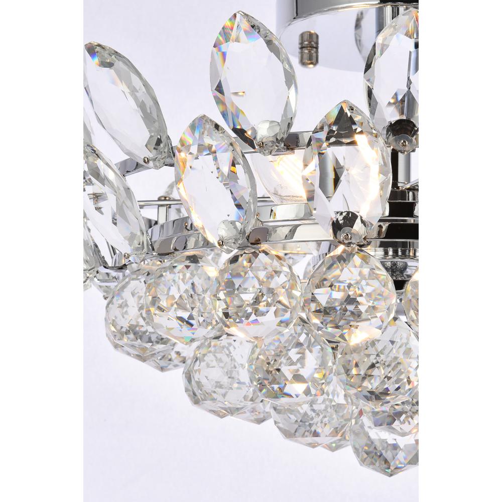 Emilia 16 inch flush mount in chrome. Picture 4