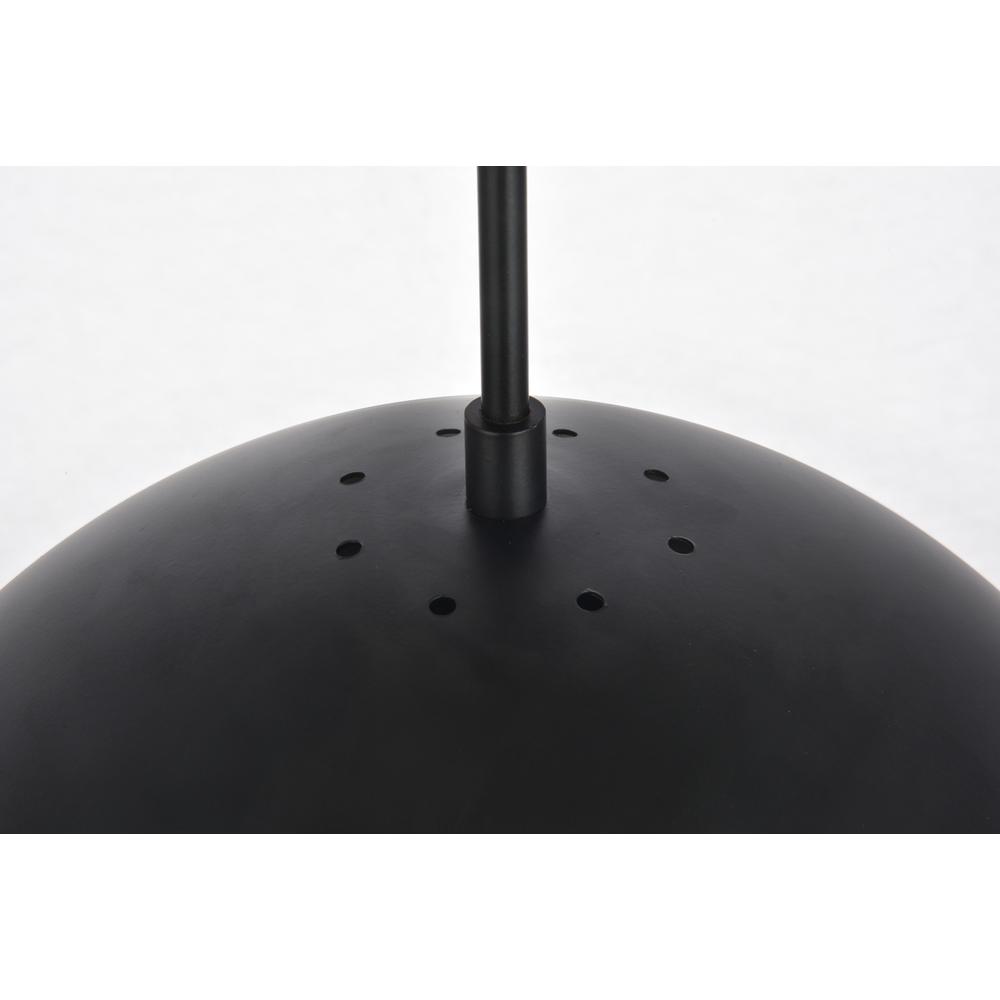 Eclipse 1 Light Black Pendant With Clear Glass. Picture 5