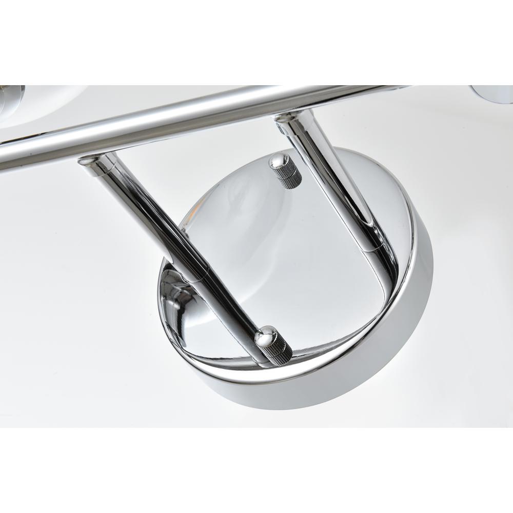 Jaelynn 4 light Chrome and Clear Bath Sconce. Picture 4