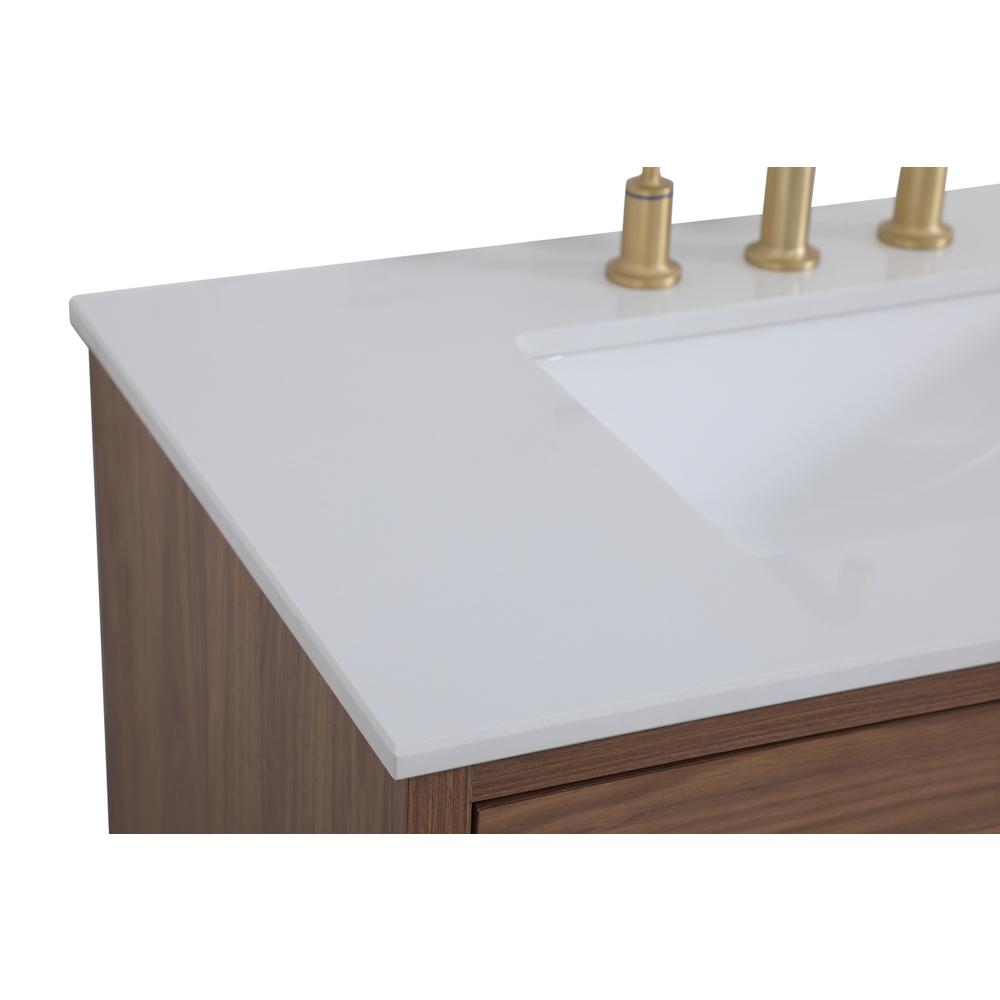 36 inch bathroom vanity in Walnut Brown. Picture 11
