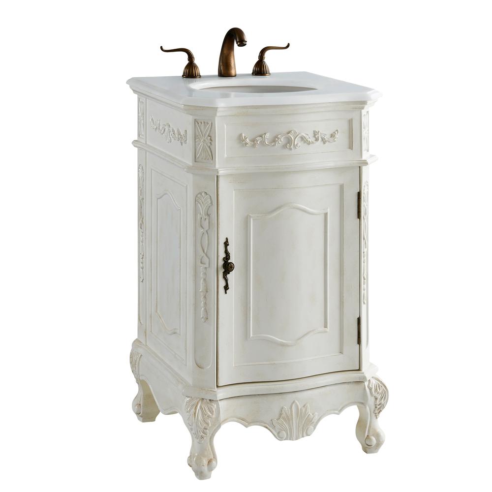 21 inch Single Bathroom vanity in Antique White. Picture 12