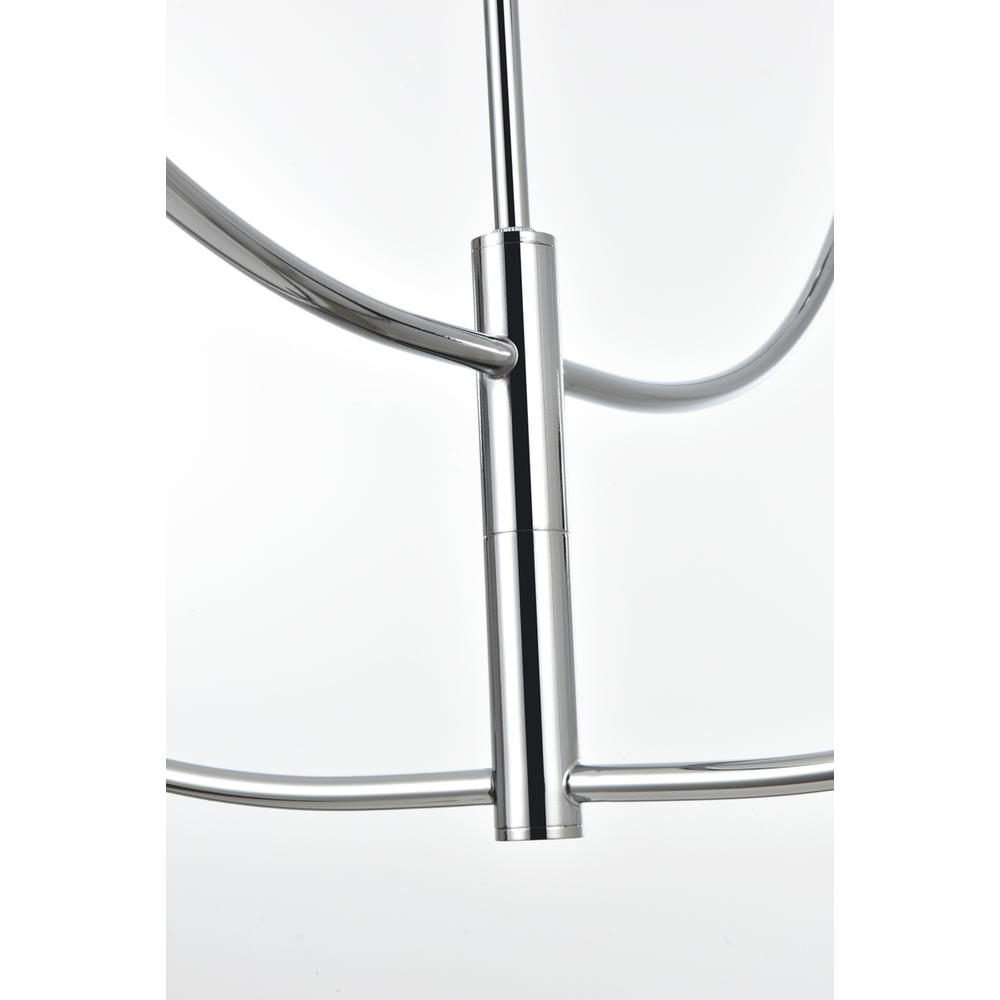 Nyomi 42 inch chandelier in Chrome. Picture 4