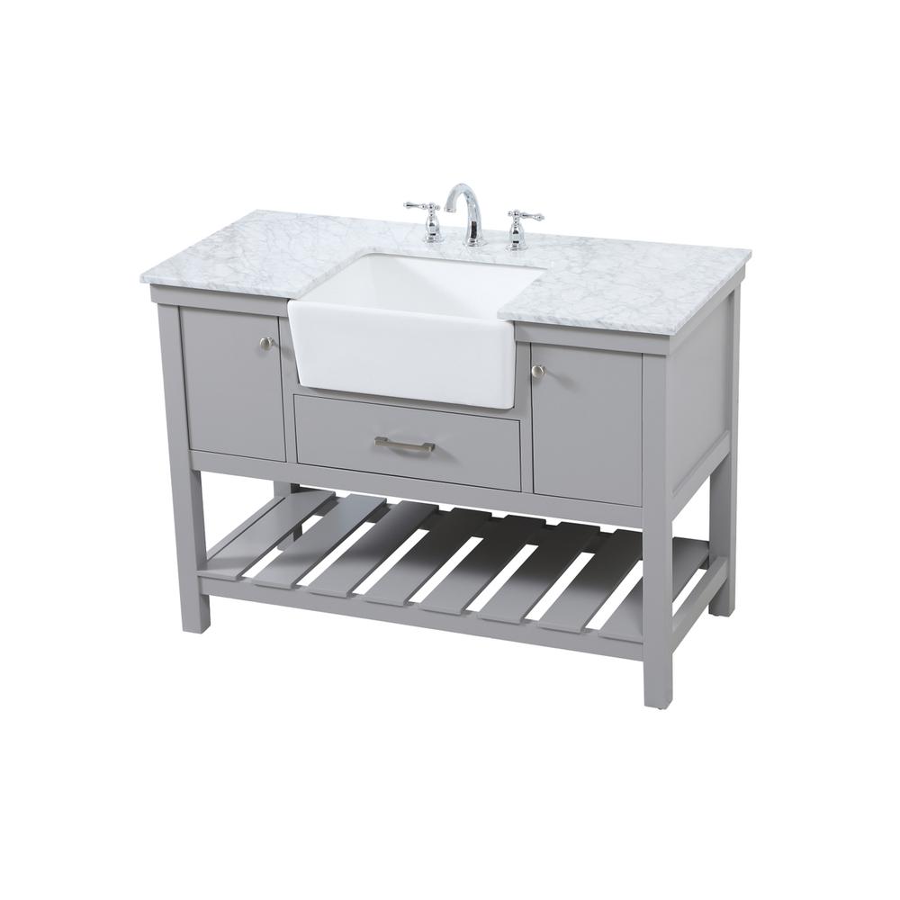 48 inch Single bathroom vanity in grey. Picture 8