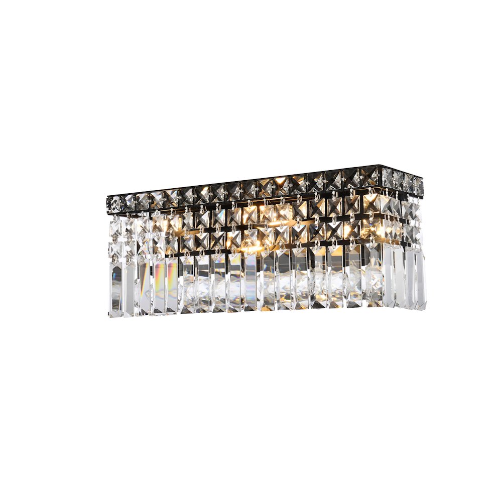 Maxime 18 Inch Black Wall Sconce. Picture 2