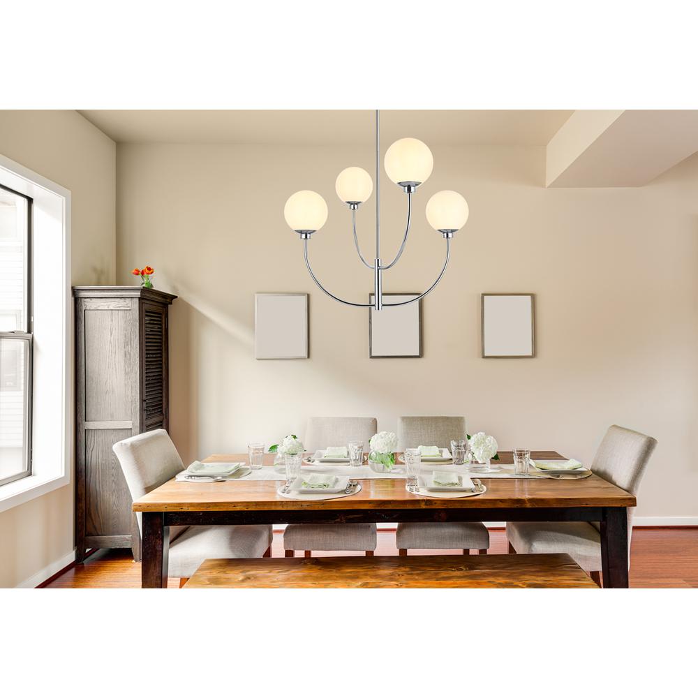 Nyomi 30 inch chandelier in Chrome. Picture 7