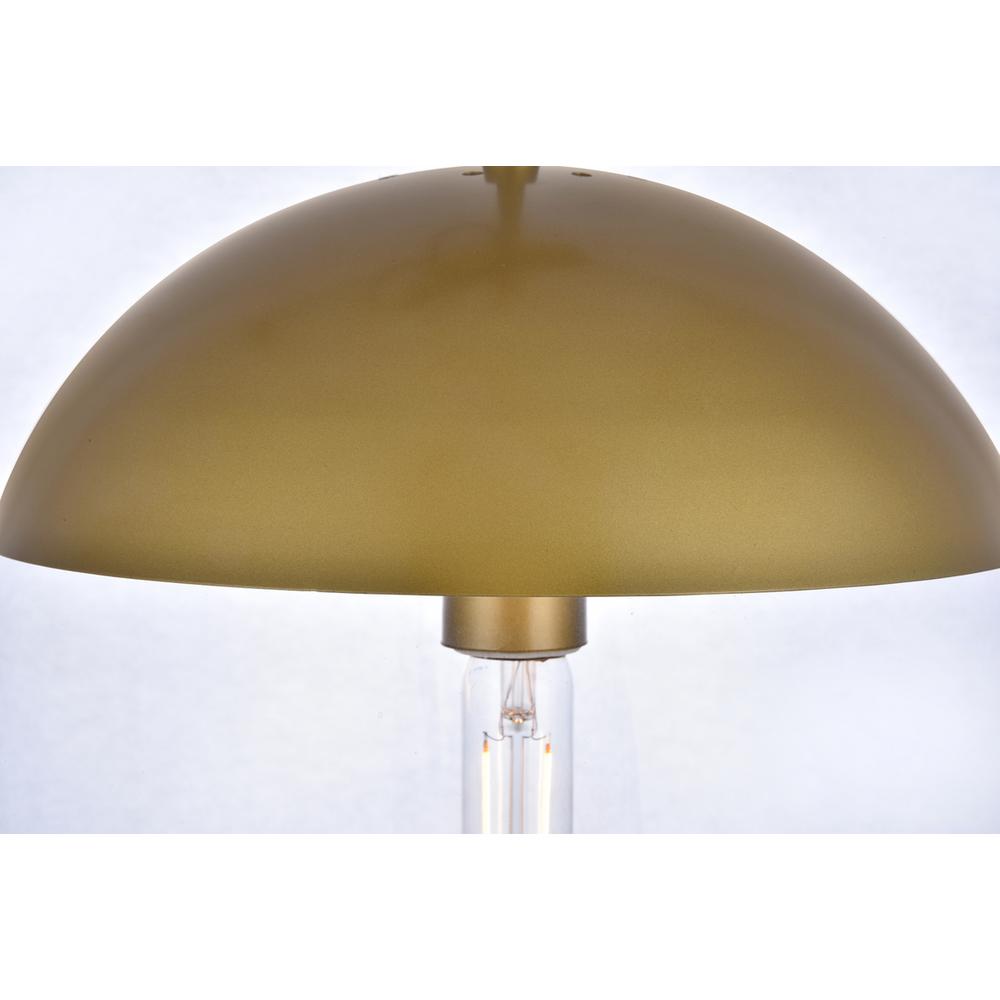 Eclipse 1 Light Brass Pendant With Clear Glass. Picture 3