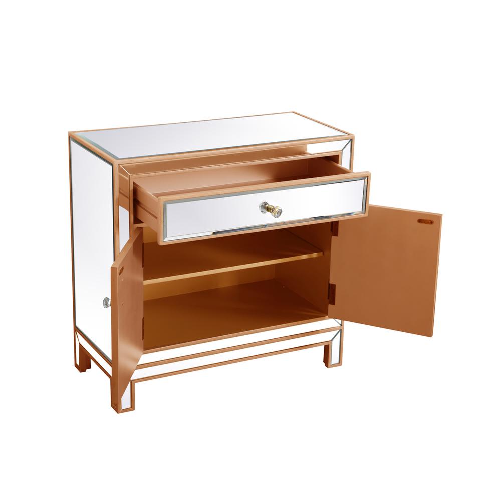 29 in. mirrored cabinet in antique gold. Picture 4