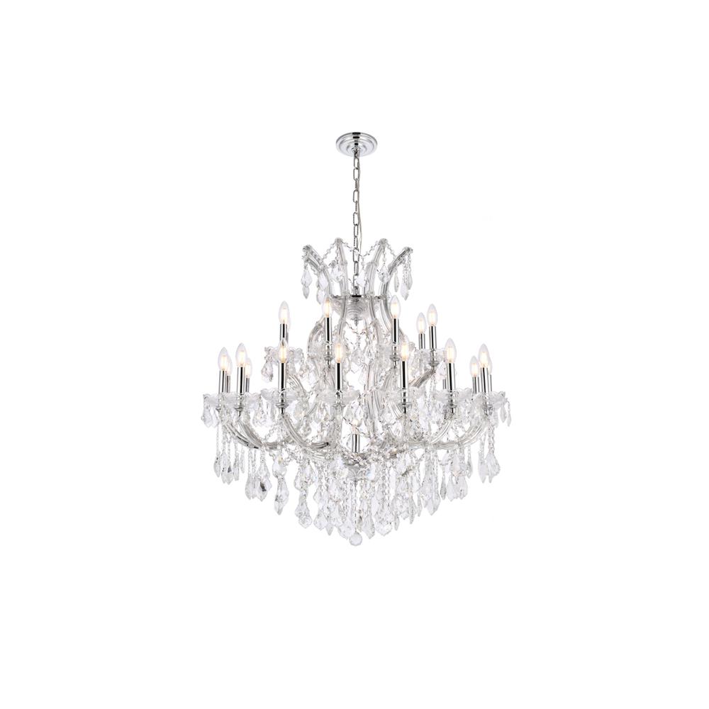 Maria Theresa 24 light Chrome Chandelier Clear Royal Cut Crystal. Picture 1