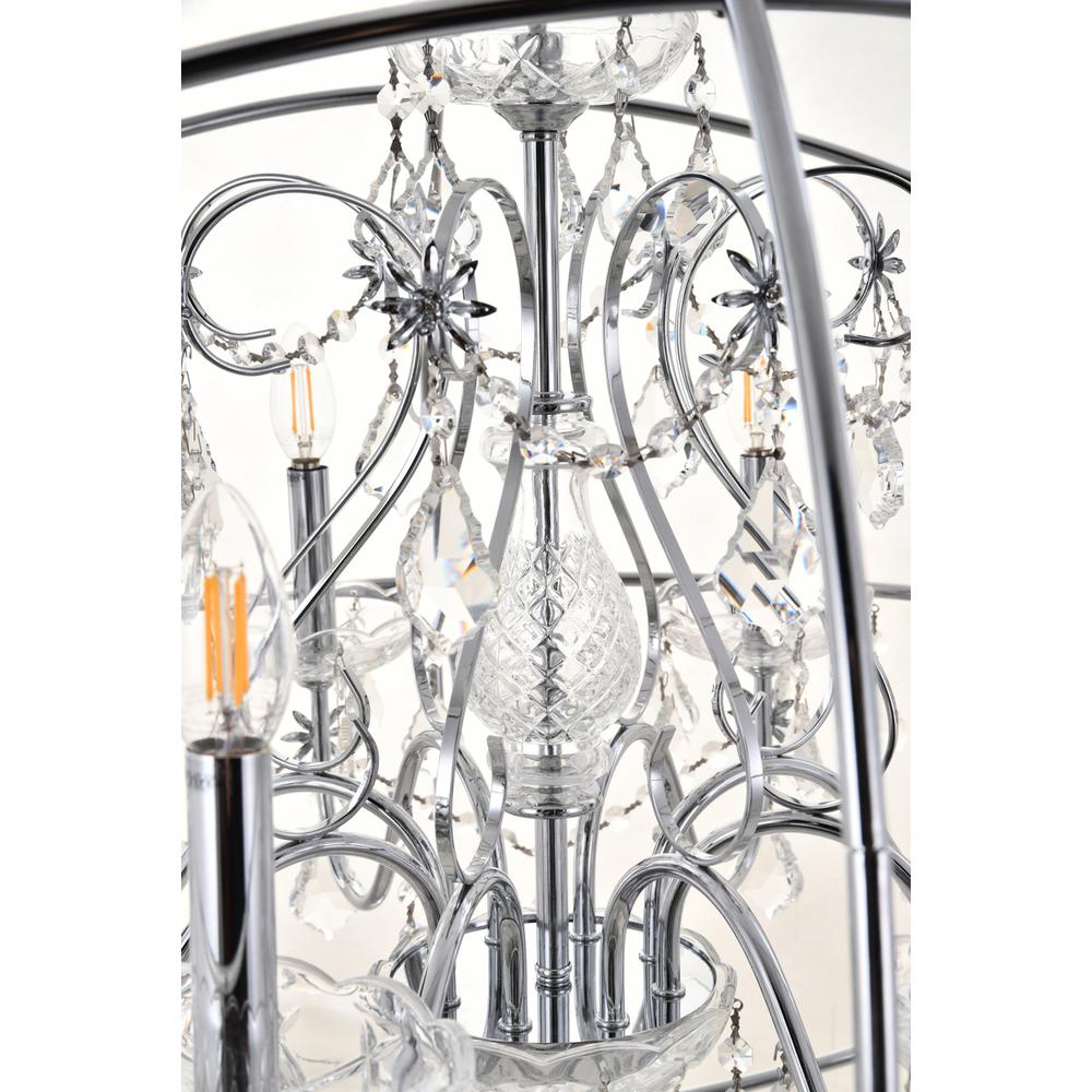 Cordelia 8 Light Chrome Crystal Pendant. Picture 3