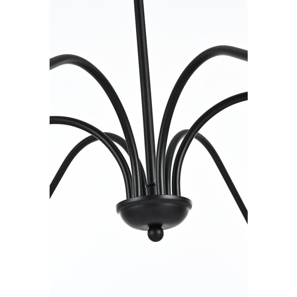 Rohan 54 inch chandelier in Matte Black. Picture 3