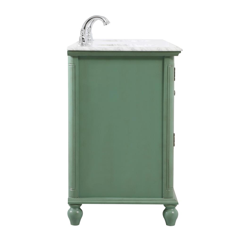 60 inch Double Bathroom Vanity in Vintage Mint. Picture 13