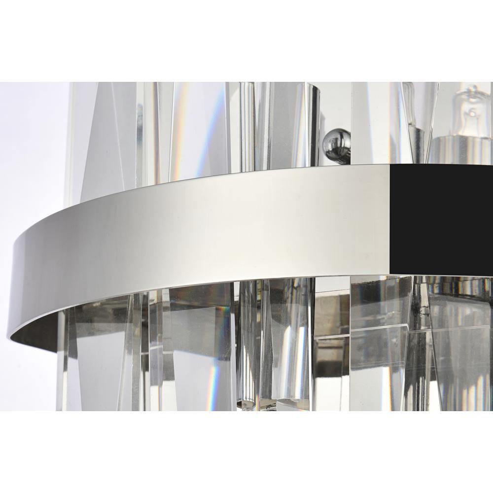 Serena 8 inch crystal bath sconce in chrome. Picture 4