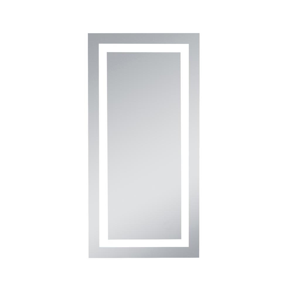 LED Hardwired Mirror Rectangle W20H40 Dimmable 5000K. Picture 1