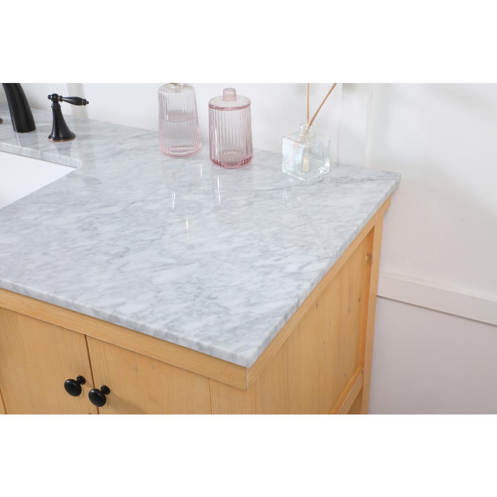 60 inch Single bathroom vanity in natural wood. Picture 5