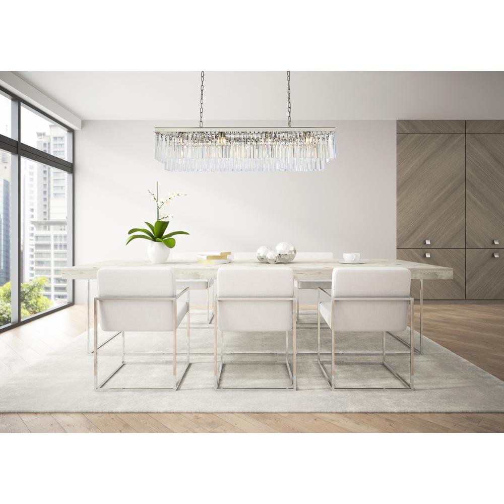 Sydney 12 light polished nickel Chandelier Clear Royal Cut Crystal. Picture 7