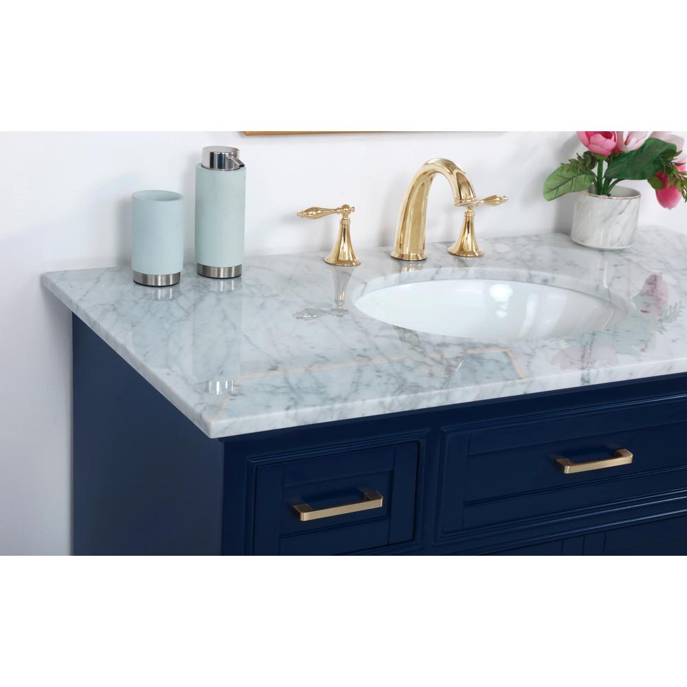 42 inch Single bathroom vanity in Blue. Picture 5