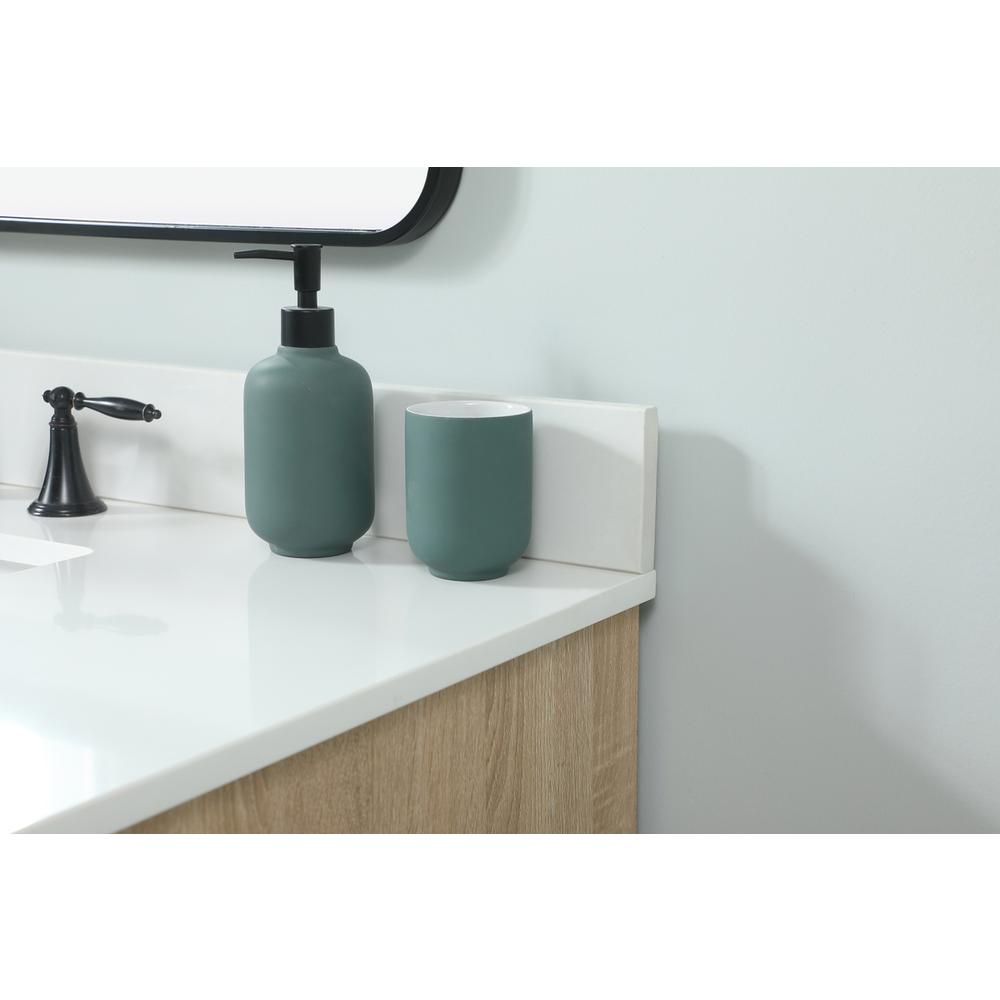 42 inch Single bathroom vanity in mango wood with backsplash. Picture 5