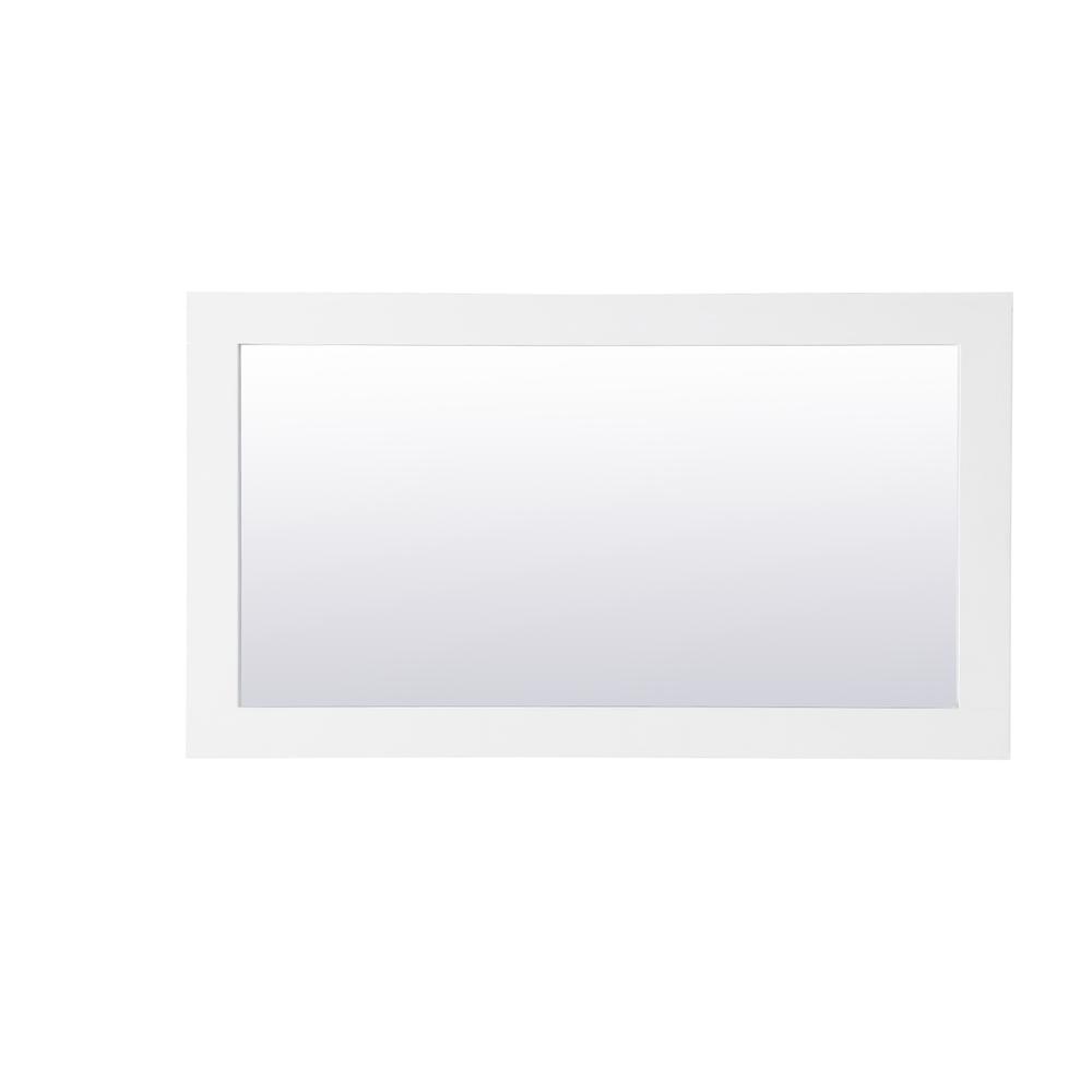 Aqua rectangle vanity mirror 18 inch in White. Picture 6