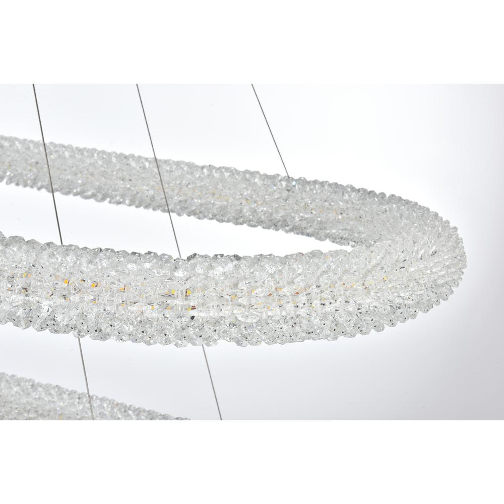 Bowen 51 inch Adjustable LED Chandelier in Chrome. Picture 6