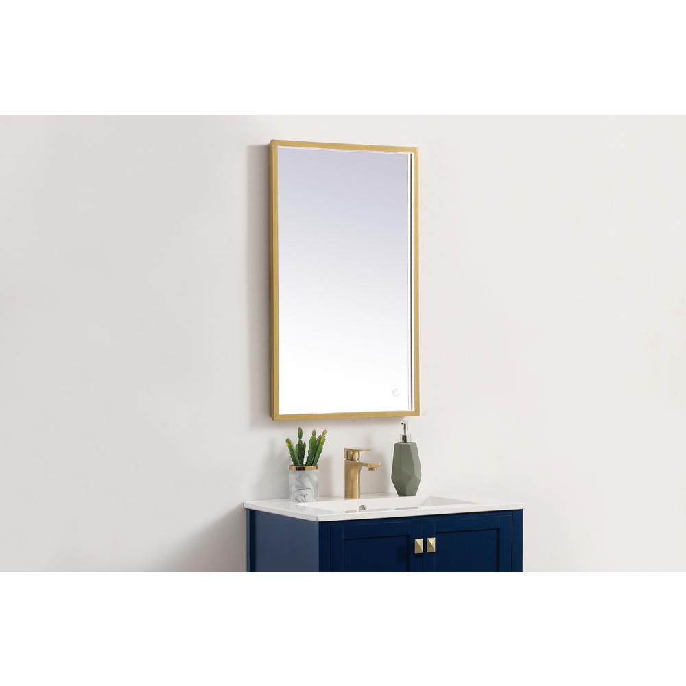 Pier 18x30 inch LED mirror with adjustable color temperature. Picture 4