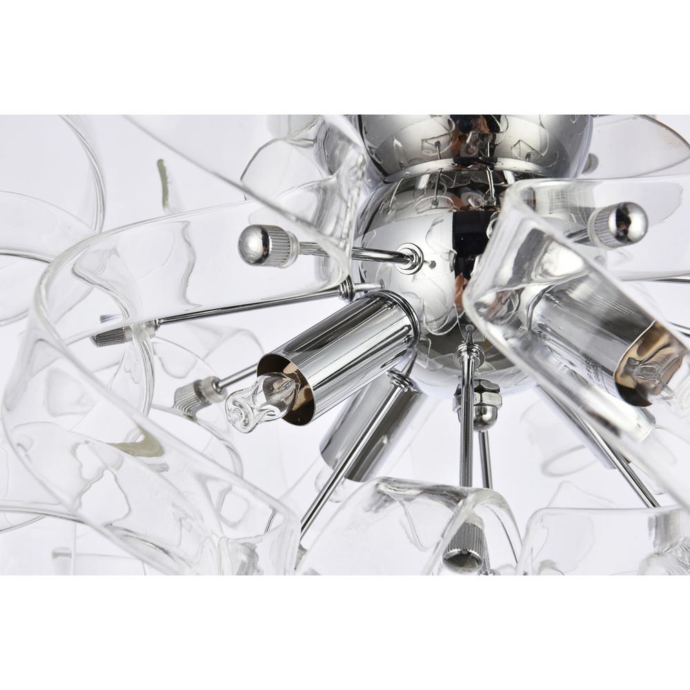 Ritz 4 Light Chrome Flush Mount, Wall Sconce. Picture 4