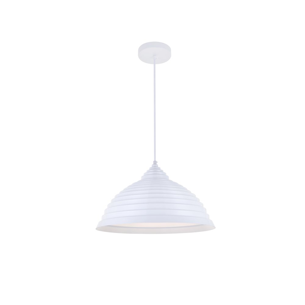 Circa 1 Light White Pendant. Picture 3