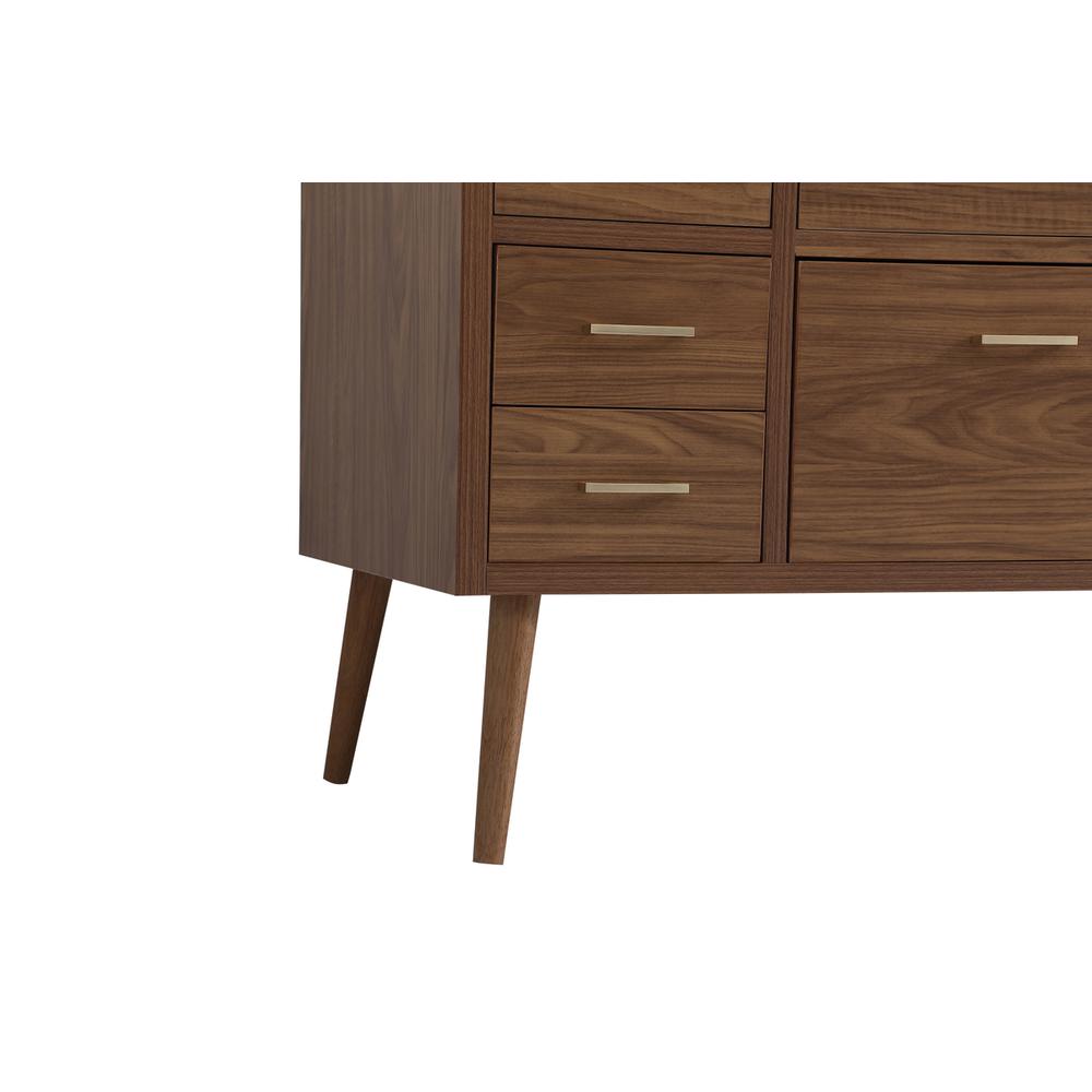 48 inch bathroom vanity in Walnut Brown. Picture 12
