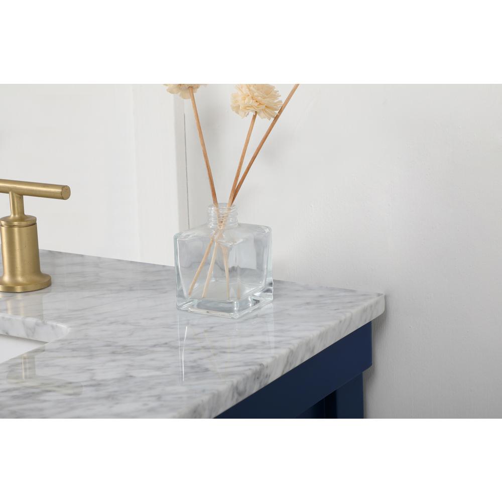 72 inch double bathroom vanity in blue. Picture 5