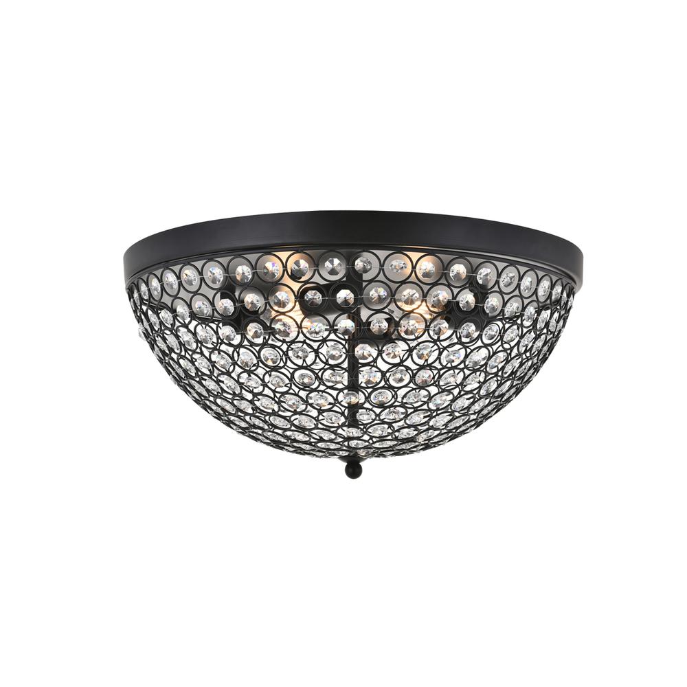 Taye 4 light Matte Black Flush Mount. Picture 1