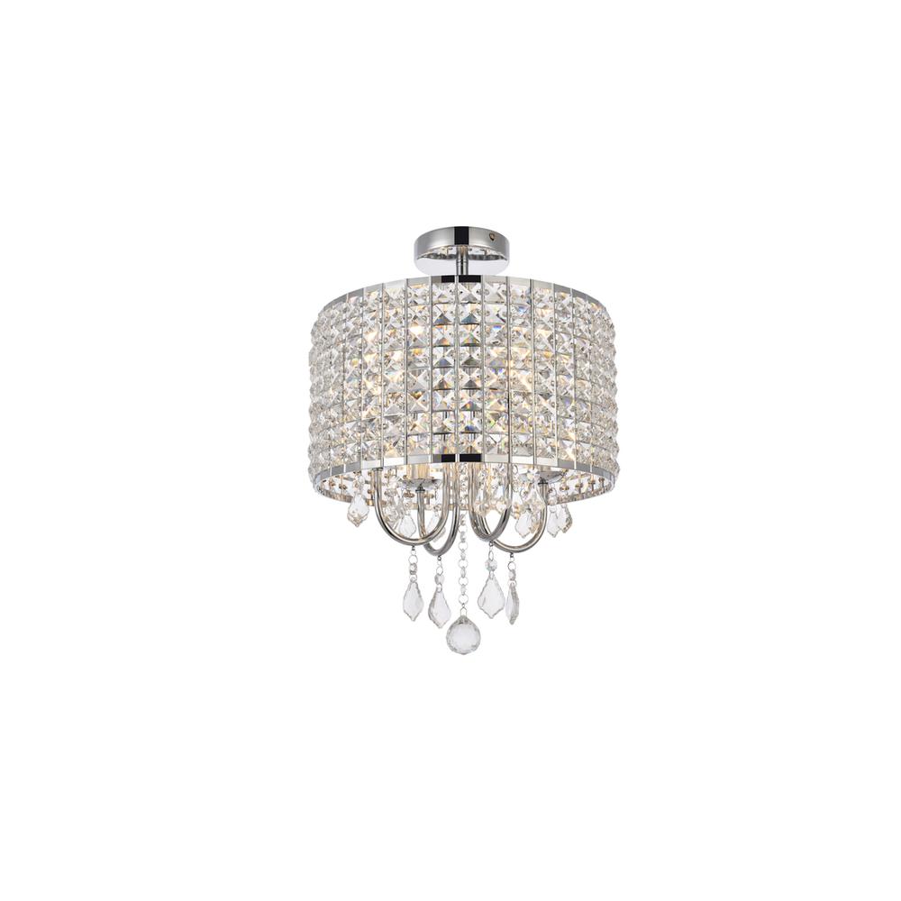 Elise 14 inch flush mount in chrome. Picture 2
