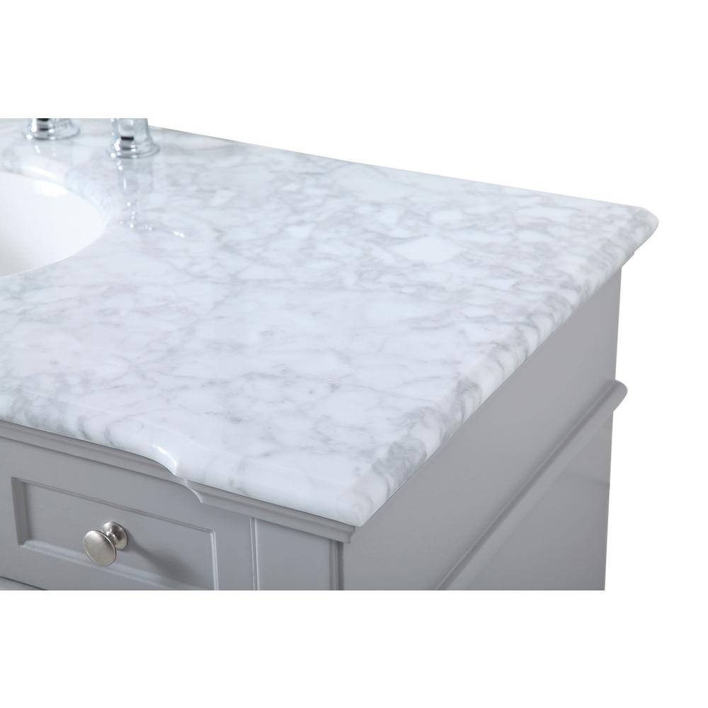 48 inch Single Bathroom Vanity set in Grey. Picture 11