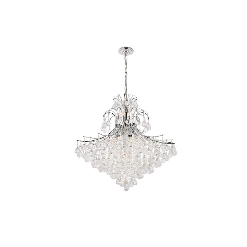Toureg 15 light Chrome Chandelier Clear Royal Cut Crystal. Picture 6