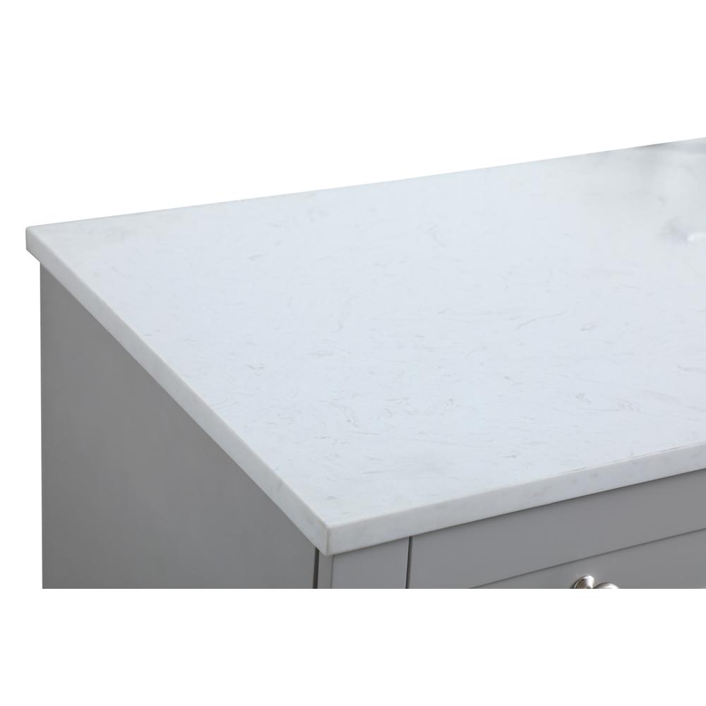 60 Inch ADA Compliant Bathroom Vanity In Grey. Picture 11