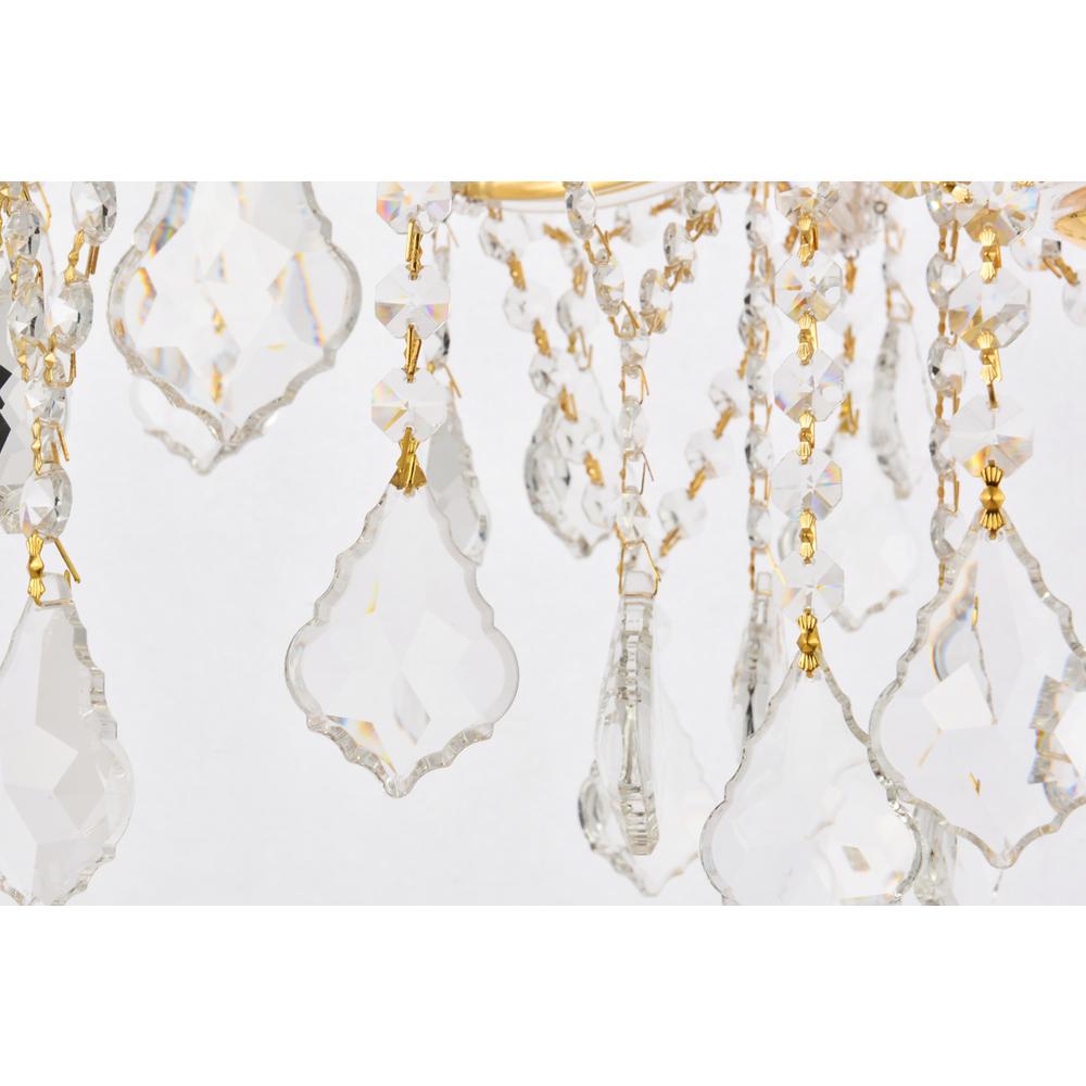 Maria Theresa 13 light Gold Chandelier Clear Royal Cut Crystal. Picture 3