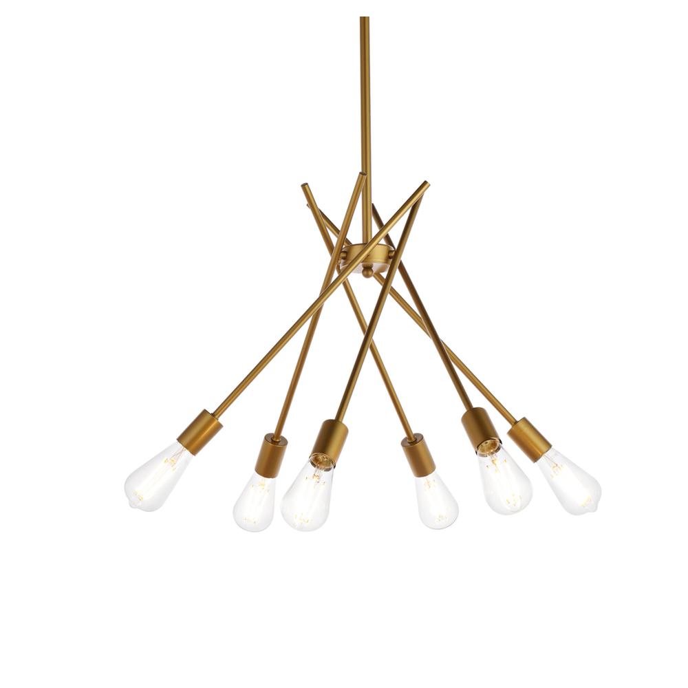 Lucca 23 inch pendant in brass. Picture 2