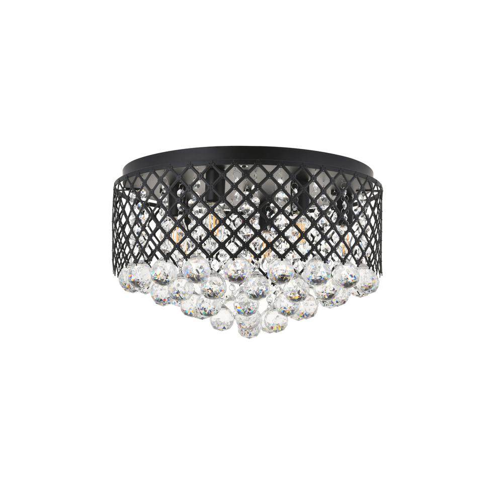 Tully 6 light Matte Black Flush Mount. Picture 4