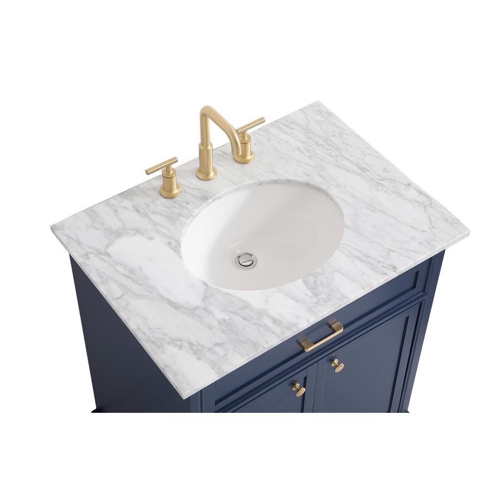 30 inch Single bathroom vanity in Blue. Picture 10