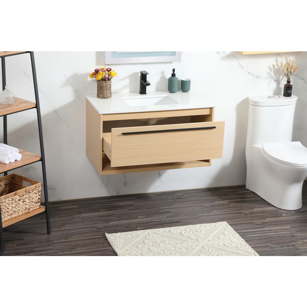 36 inch Single bathroom vanity in maple. Picture 3