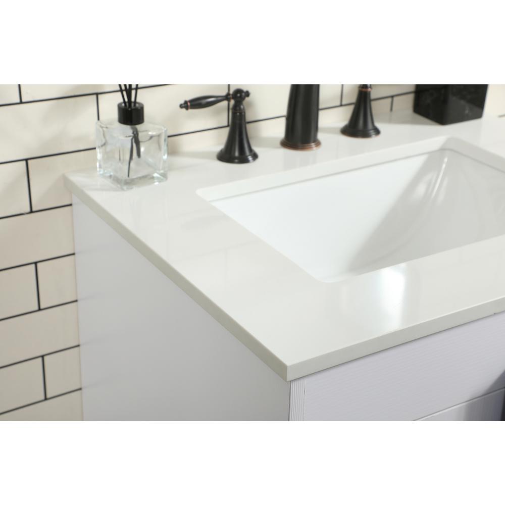 24 inch Single bathroom vanity in white. Picture 5