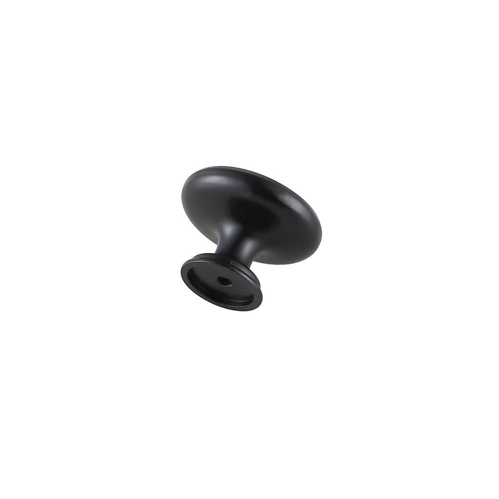 Minu 1.3" Diameter Matte Black Mushroom Knob Multipack (Set of 10). Picture 4