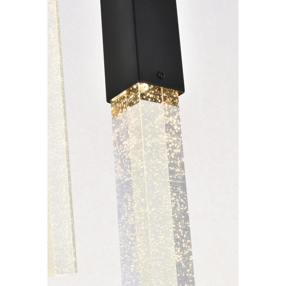 Weston 3 lights pendant in black. Picture 3