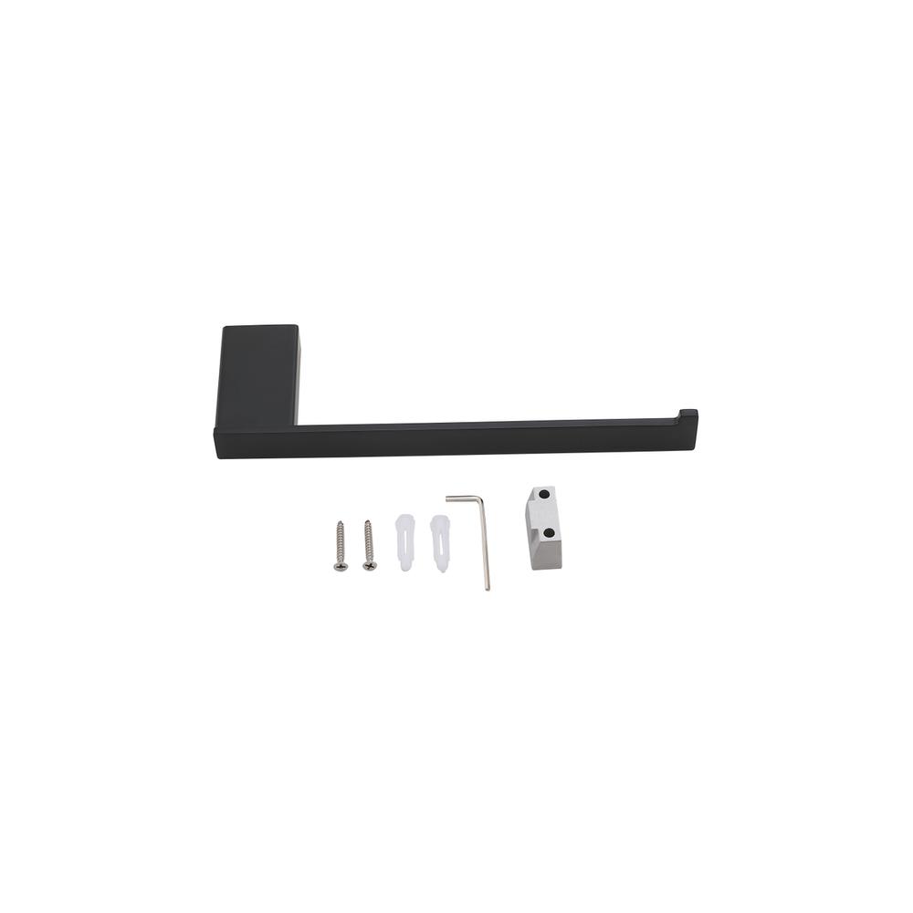 Sofia 4-Piece Bathroom Hardware Set in Matte Black. Picture 10