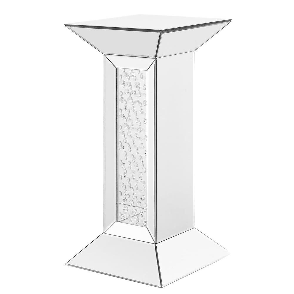 12 inch Crystal End Table in Clear Mirror Finish. Picture 2