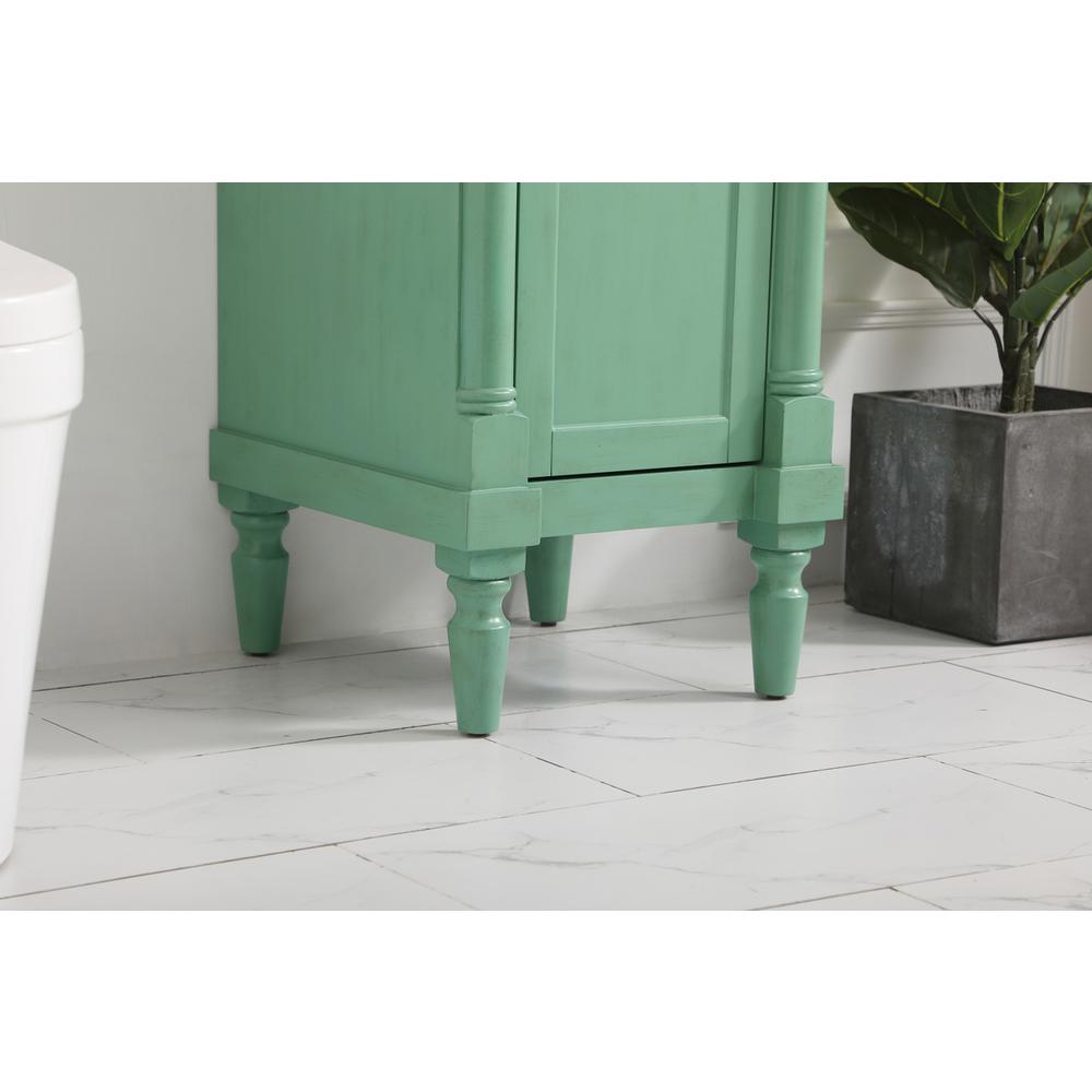 18.5 inch Single Bathroom vanity in vintage mint. Picture 6
