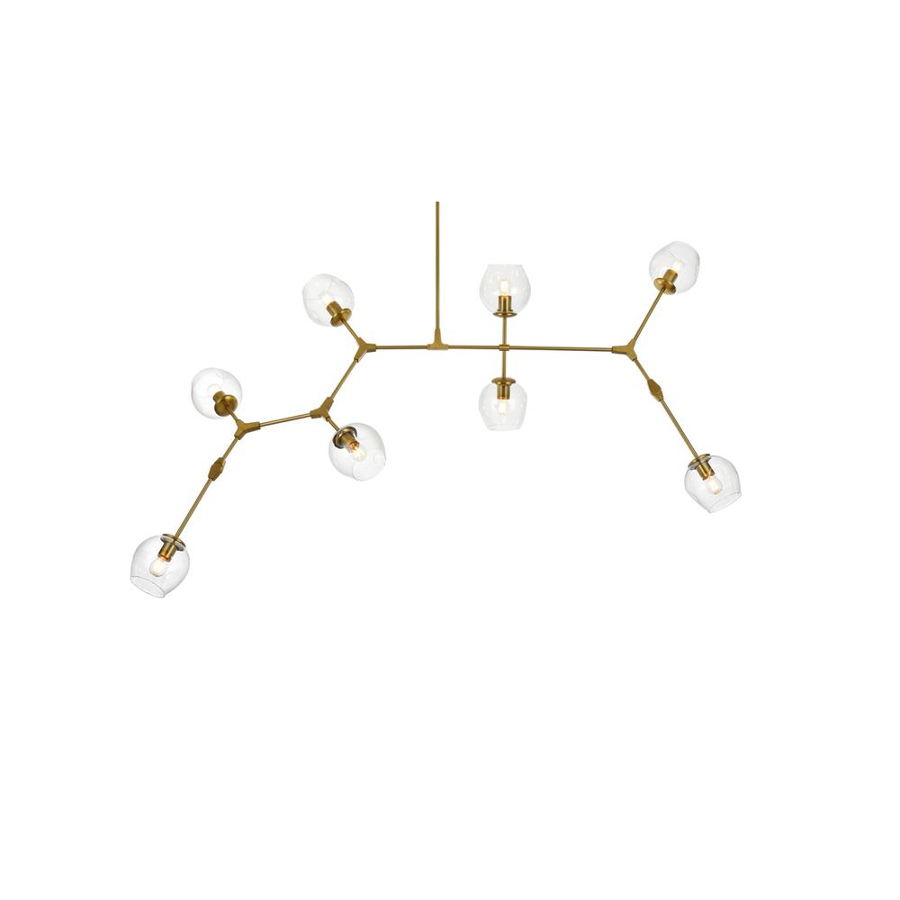 Cavoli 74 inch Chandelier in Brass. Picture 2